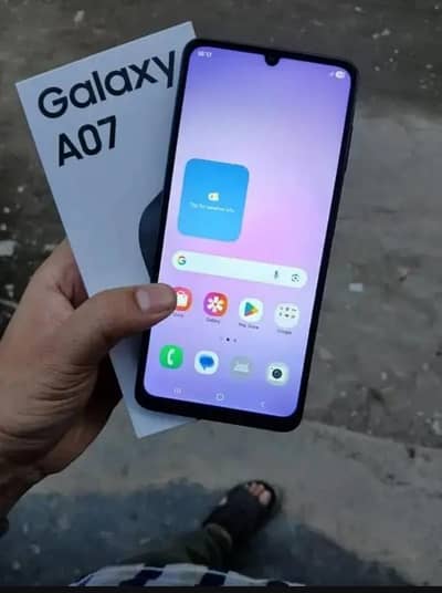 Samsung Mobile A07 4+128) complete box