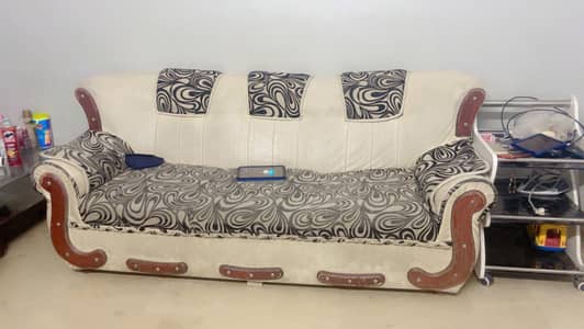 7 Seater Sofa Set With Center Table For Sale
