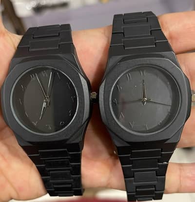 watch for man black plastic chain new article water-resistant watch