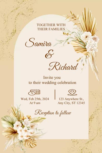 WhatsApp Wedding Invitation and Video Card Design