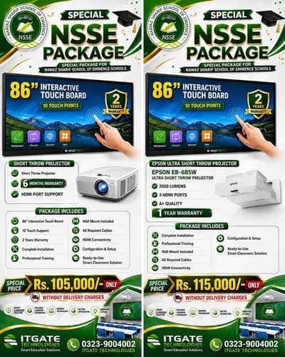 Interactive Smart Board Complete packge for NSSE.