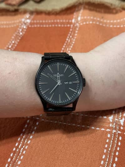 Nixon watch day date never be late for sale