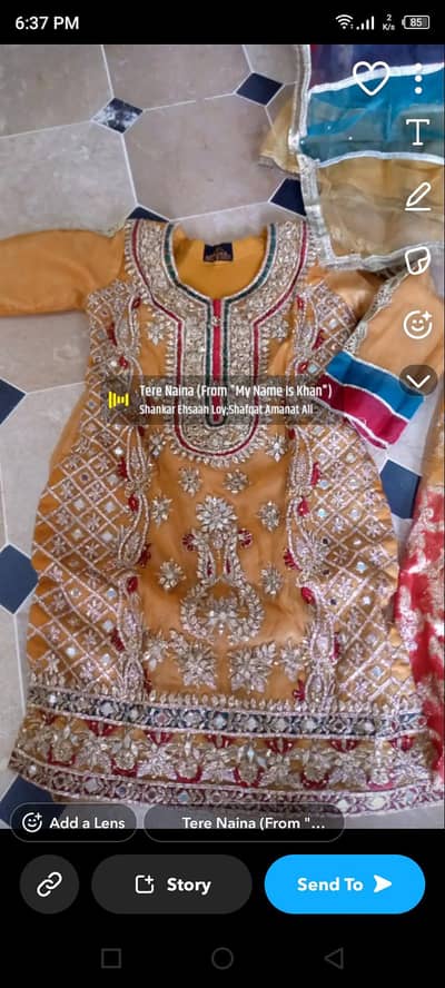 fancy mehndi dress