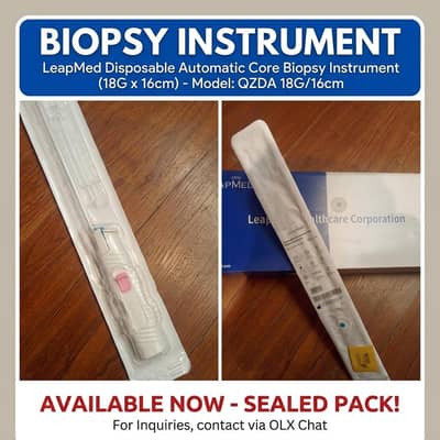LeapMed Disposable Automatic Core Biopsy Instrument (18g x 16cm)