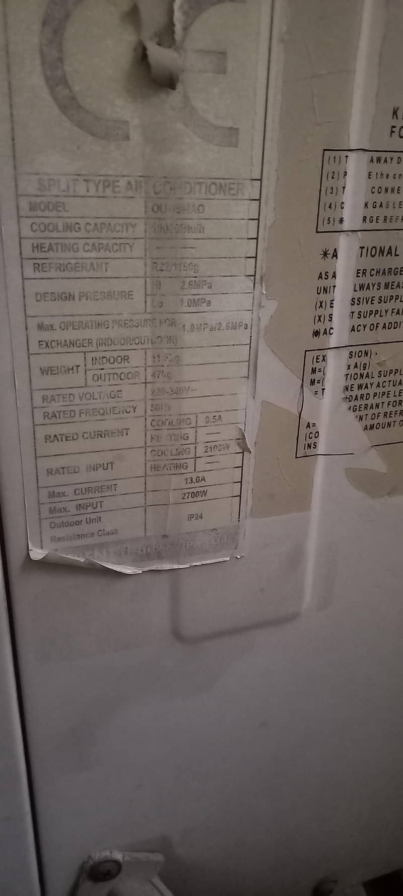 Orient Split AC 1.5 ton 2