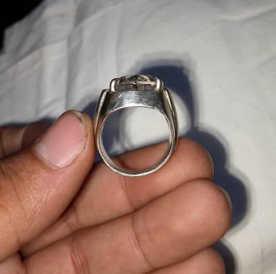 Mohenajaf 100% original stone with Pure chandi ring 03094561420