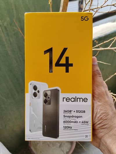 Realme 14 5g 512GB official PTA