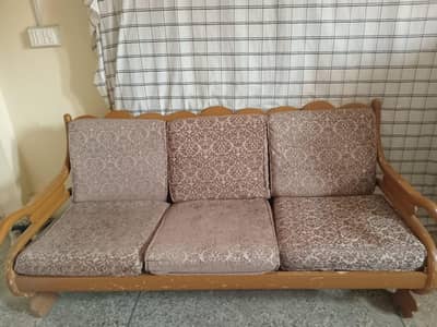 5-Seater  Wood Sofa Set for Sale