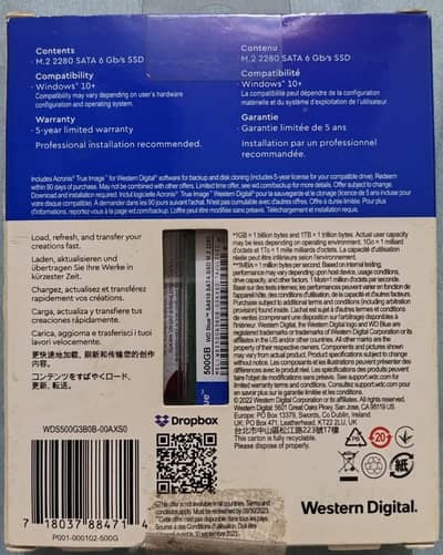 500GB SATA SSD Driver
