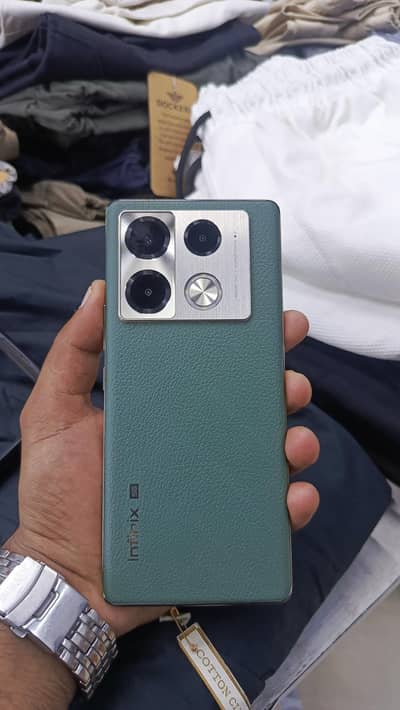 Infinix Note 40 Pro with box and charger. 03166290308
