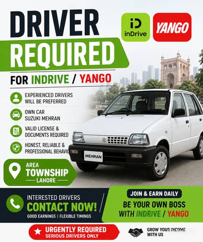 Driver for Indrive Yango