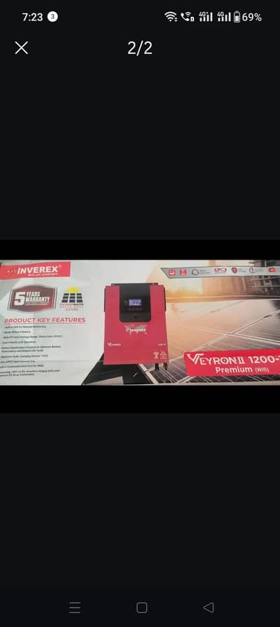 inverex inverter 1.2 kw condition 10/10 only 1 year USD urgent sale