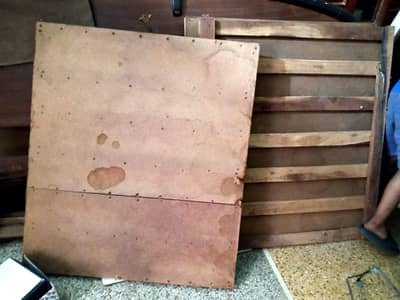 Strong Wooden Double Bed | Good Condition | 10,000 PKR