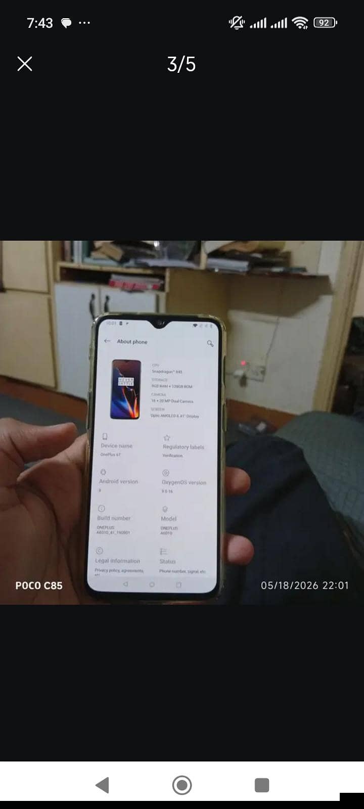 One Plus 6T 2