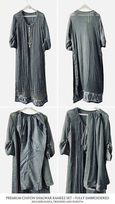 3 piece ready to wear dress