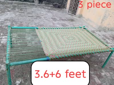 heavy weight solid iron charpai
