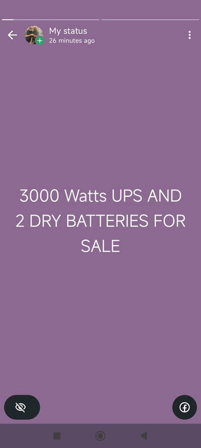 1000 WATTS UPS AND 1 SINGLE  BATTERY
