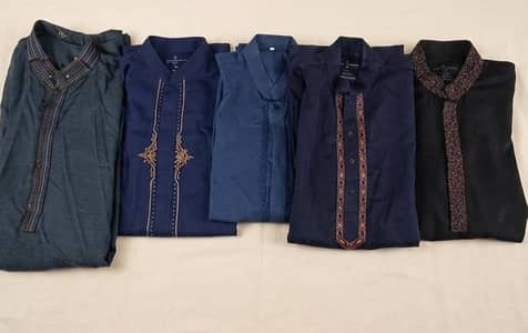 Medium Size Kurtas – Junaid Jamshed – Rs. 3000 Each