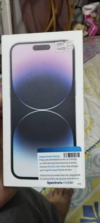 Apple iPhone 14 Pro Max 128 gb jv with box panel break