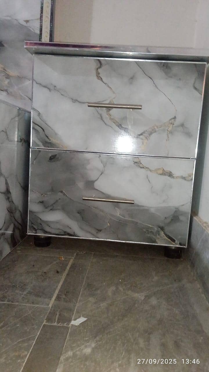 bed. dressing.  side tables. 3