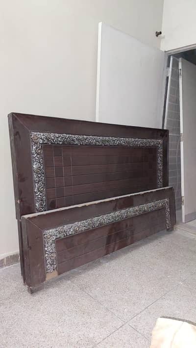 wooden bed