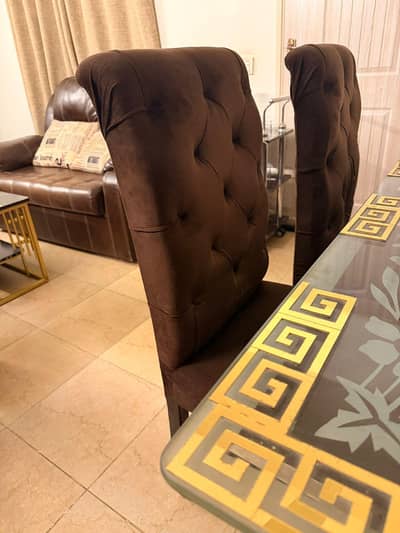 6 CHAIR DINING TABLE (MOLTY FOAM)