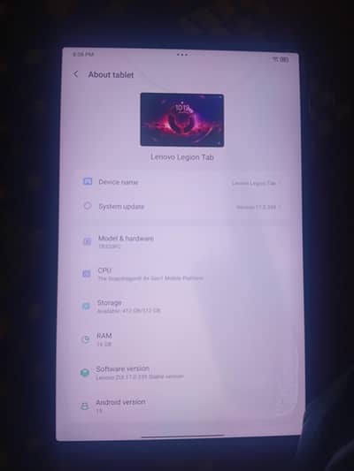 lenvo legion tab