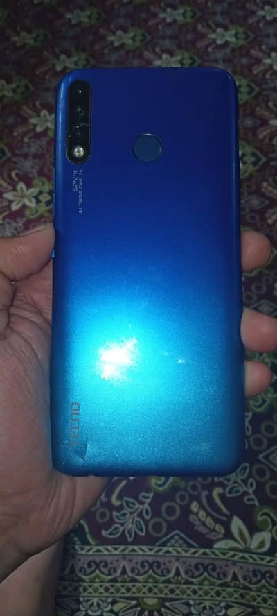 Tecno Spark 4 touch glass damage  OK condition  mobile 32 GB 2 GB raml