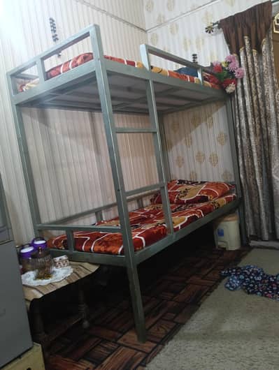 heavy iron bunk bed