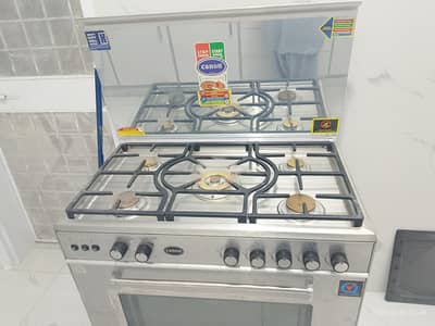 Canon 5 burner stainless steel oven