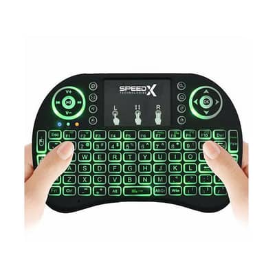 Speedx Rf 500 Mini Touch Pad Wireless With Backlight Keyboard Mouse