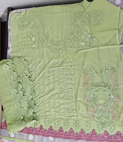 unstitched woman suit