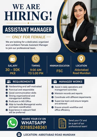 Female Assistant Supervisor