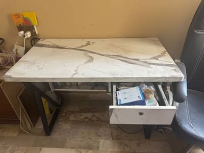 Computer table and chair