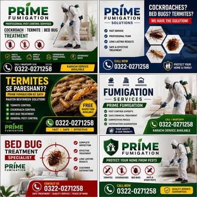 prime fumigation termite cockroach bedbug khatmal deemak Lal baig
