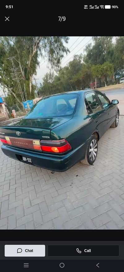 Corolla 98 model back light