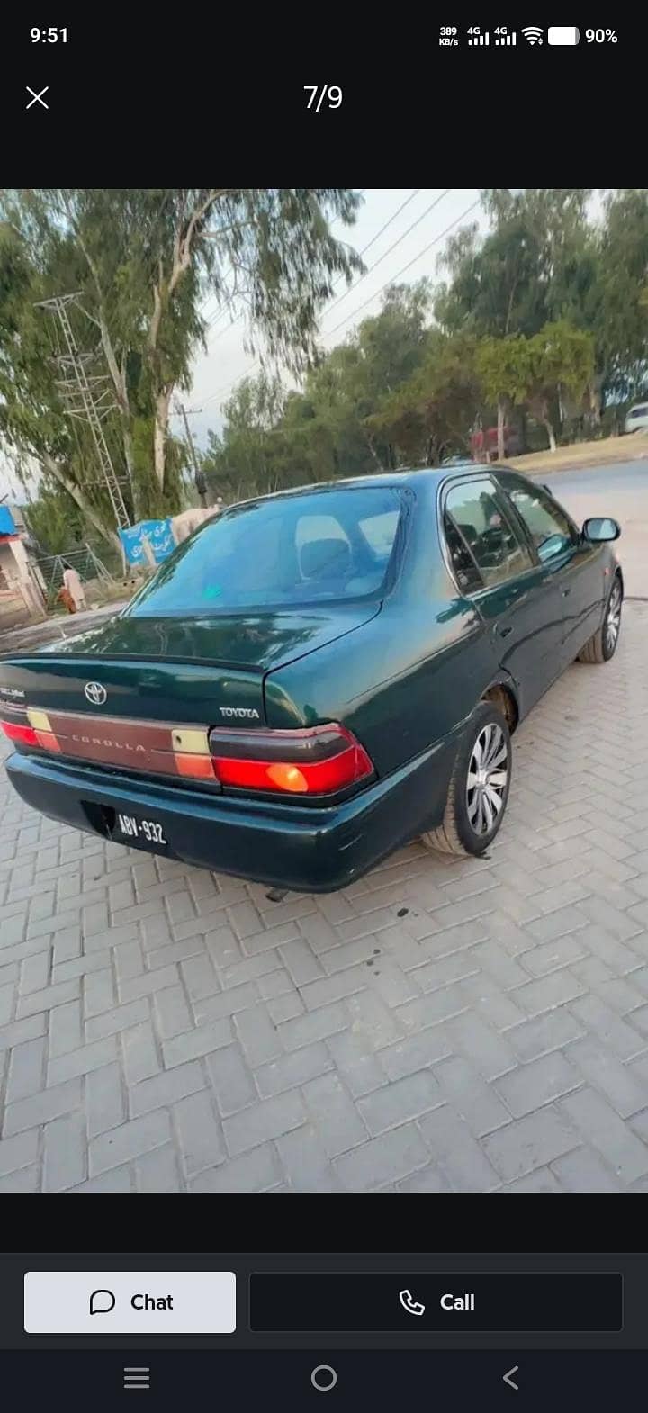 Corolla 98 model back light 0