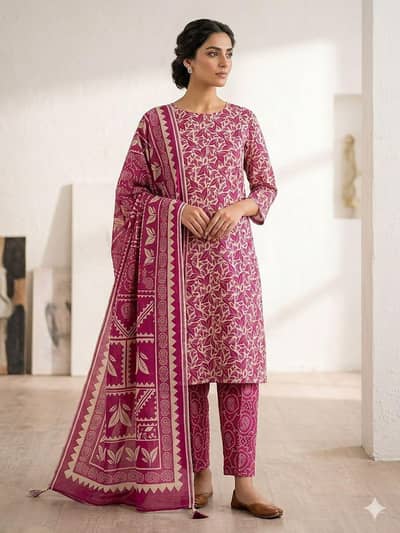 bareeze 3PC lawn Print Suit available with wholesale Price