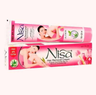 nisa hair removal cream 120ml rose aloe Vera