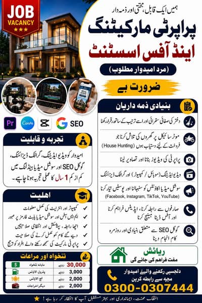 Video Editor/ Google SEO/ Office Boy