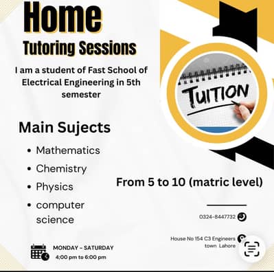 Home tuition for class 5 to 10th