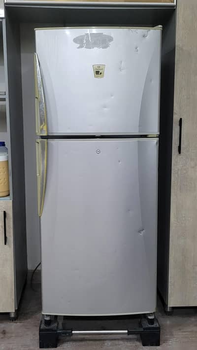 Dawlance silver 2 doors refrigerator.