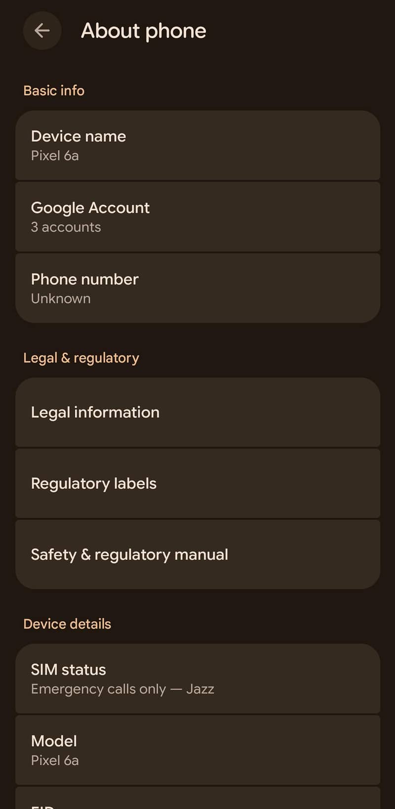 Google Pixel 6a 5