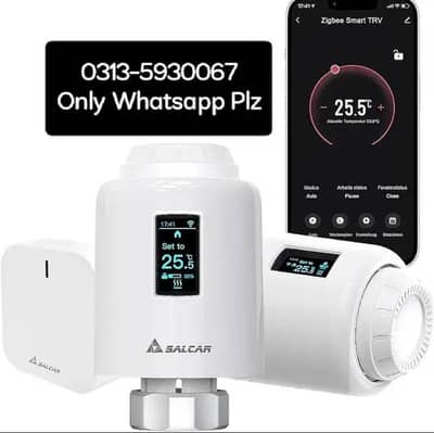 salcar smart radiator thermostat set compatible Amazon Alexa Google