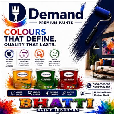 Demand Paint. pk ( Bhatti Paint Industry ) Delivery All Over Pakistan