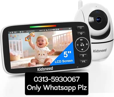 kidsneed baby monitor big display audio vedio baby monitor camera