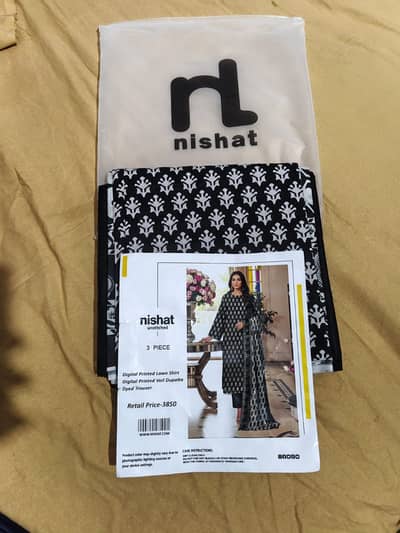 % ORIGINAL NISHAT DIGITAL PRINTED Lawn Available In 3Pc's