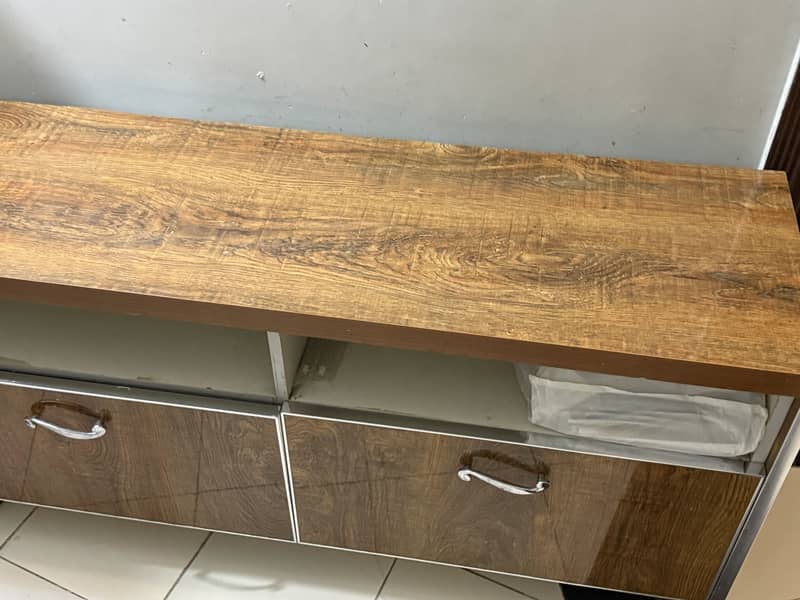 Tv console table brown 0