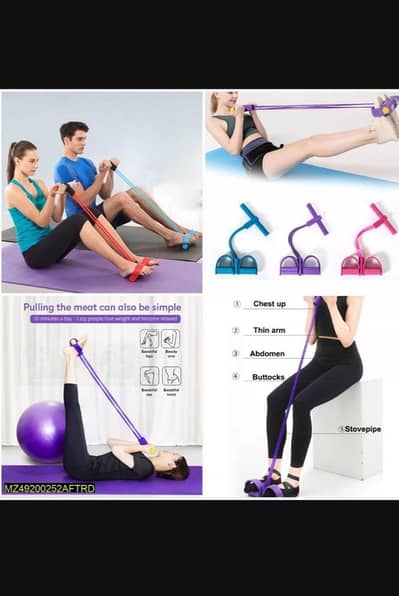 Brand New Tummy Trimmer Elastic Pull Rope - Home Gym Workout