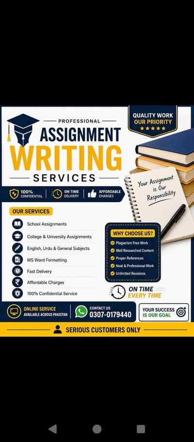 professional assigments writing services